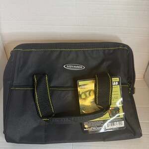 Voyager 12-Inch Portable Tool Bag with 21 Pockets and 24lb Capacity